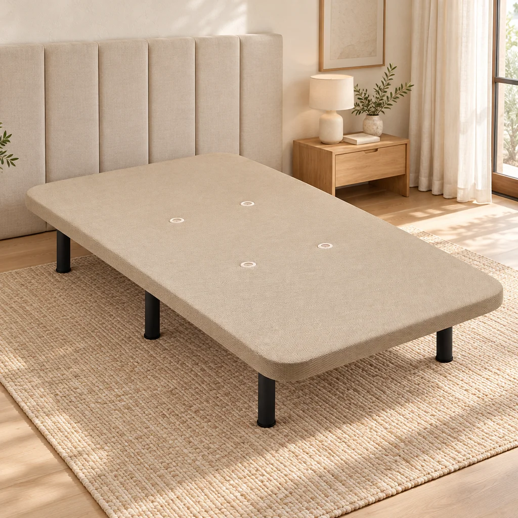 Base tapizada en Beige